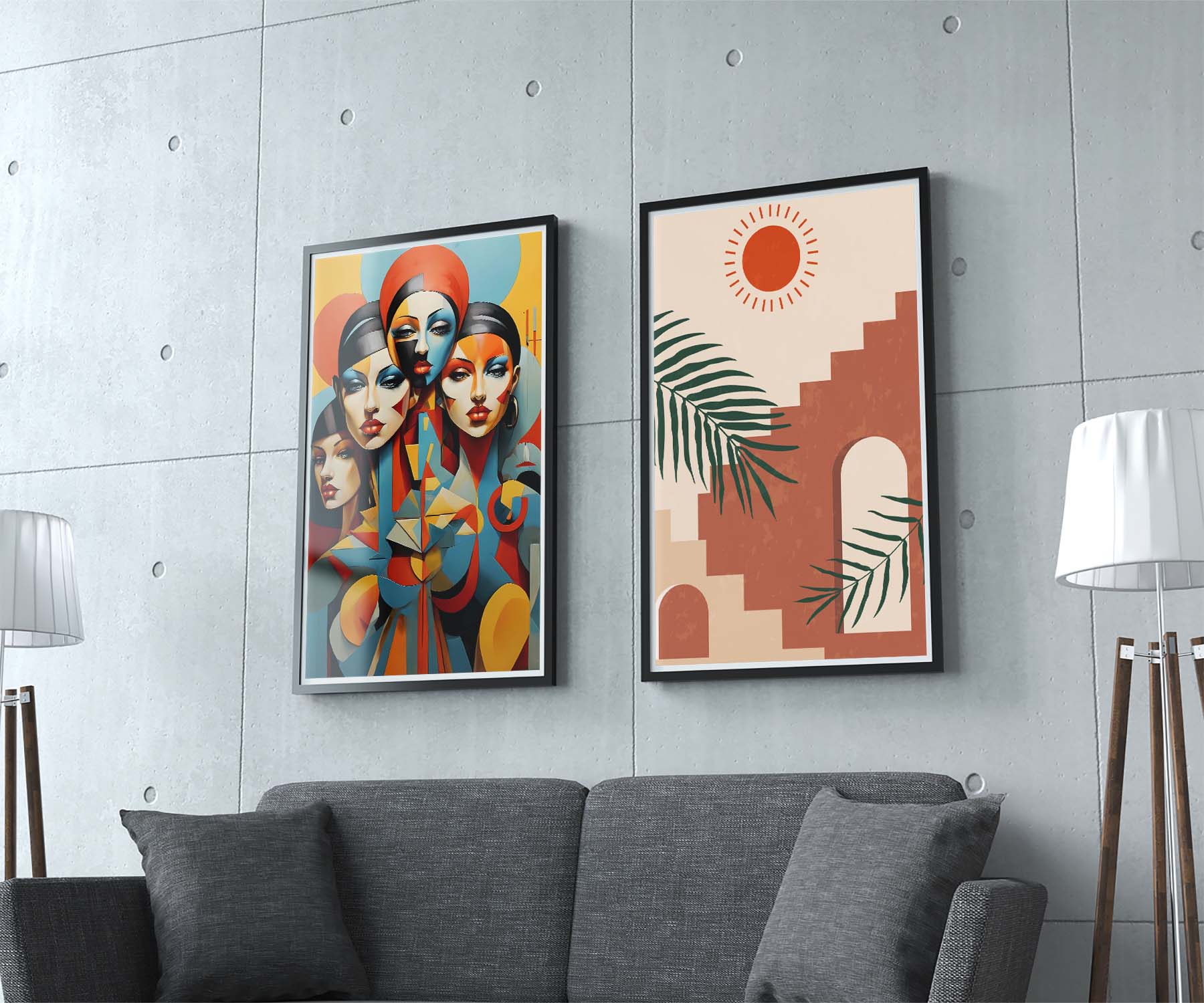 Abstracted Harmony Hues Poster