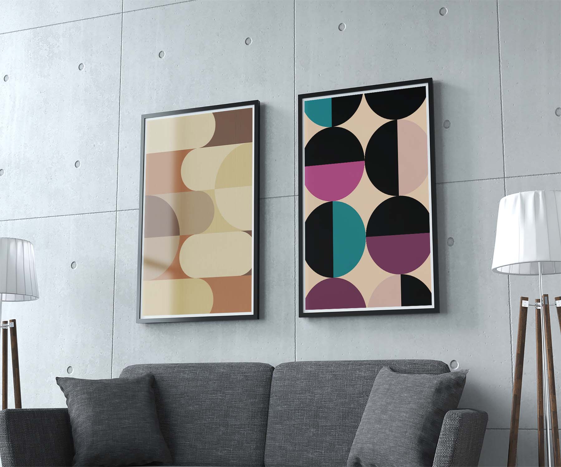 Abstract Precision BAUHAUS Poster