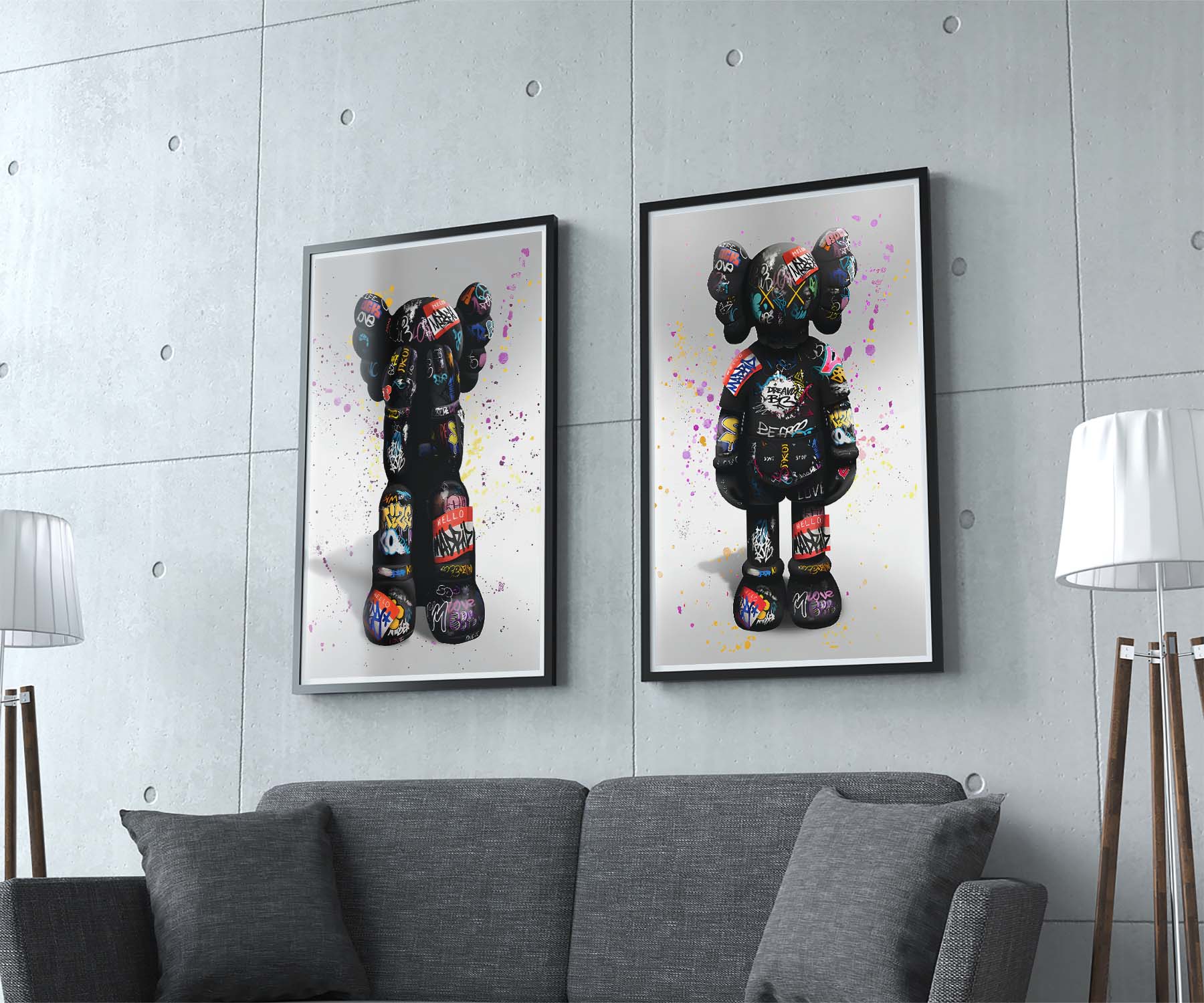 Kaws Collection of 3 Posters