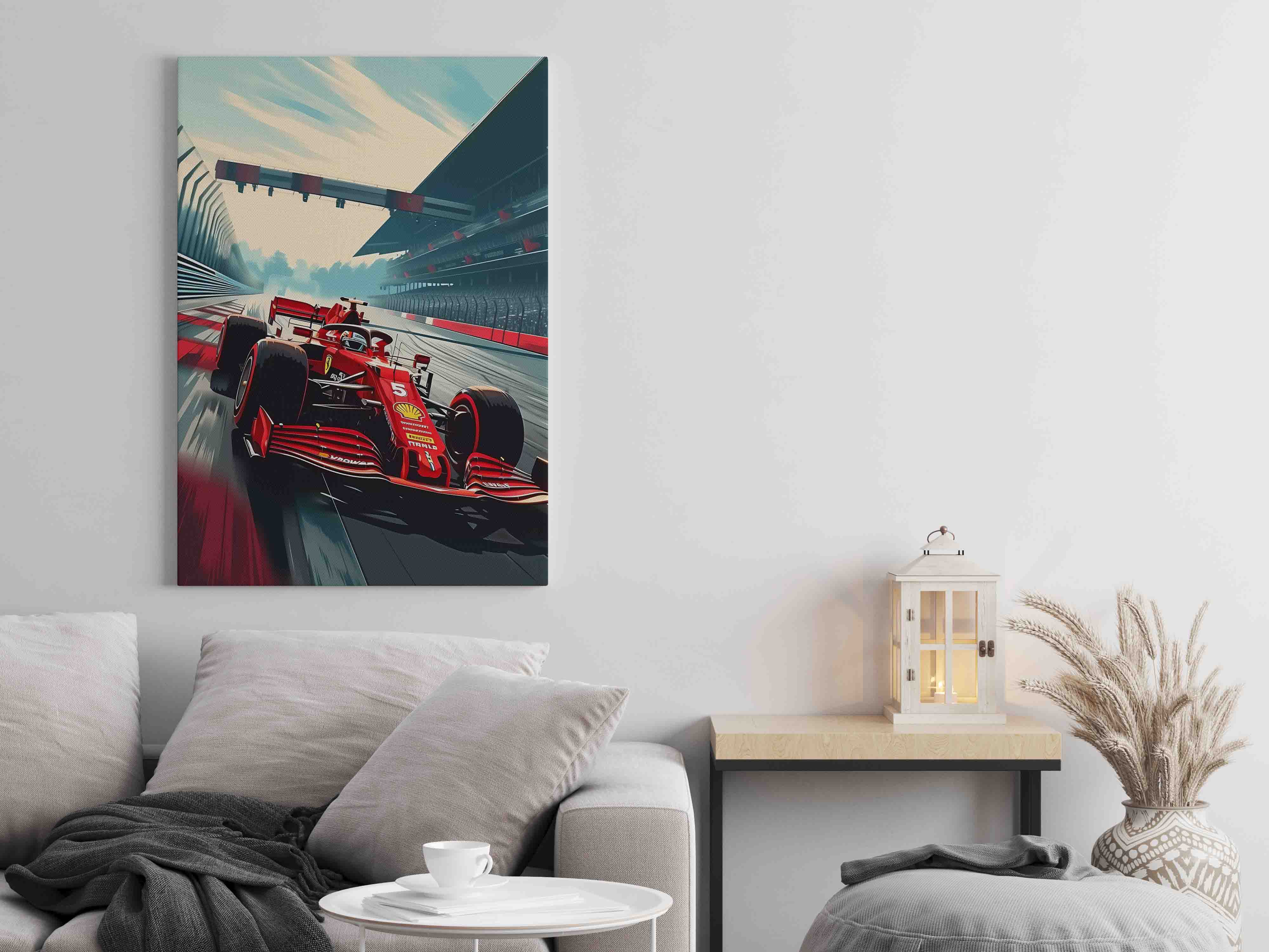 F1 Ferrari Canvas