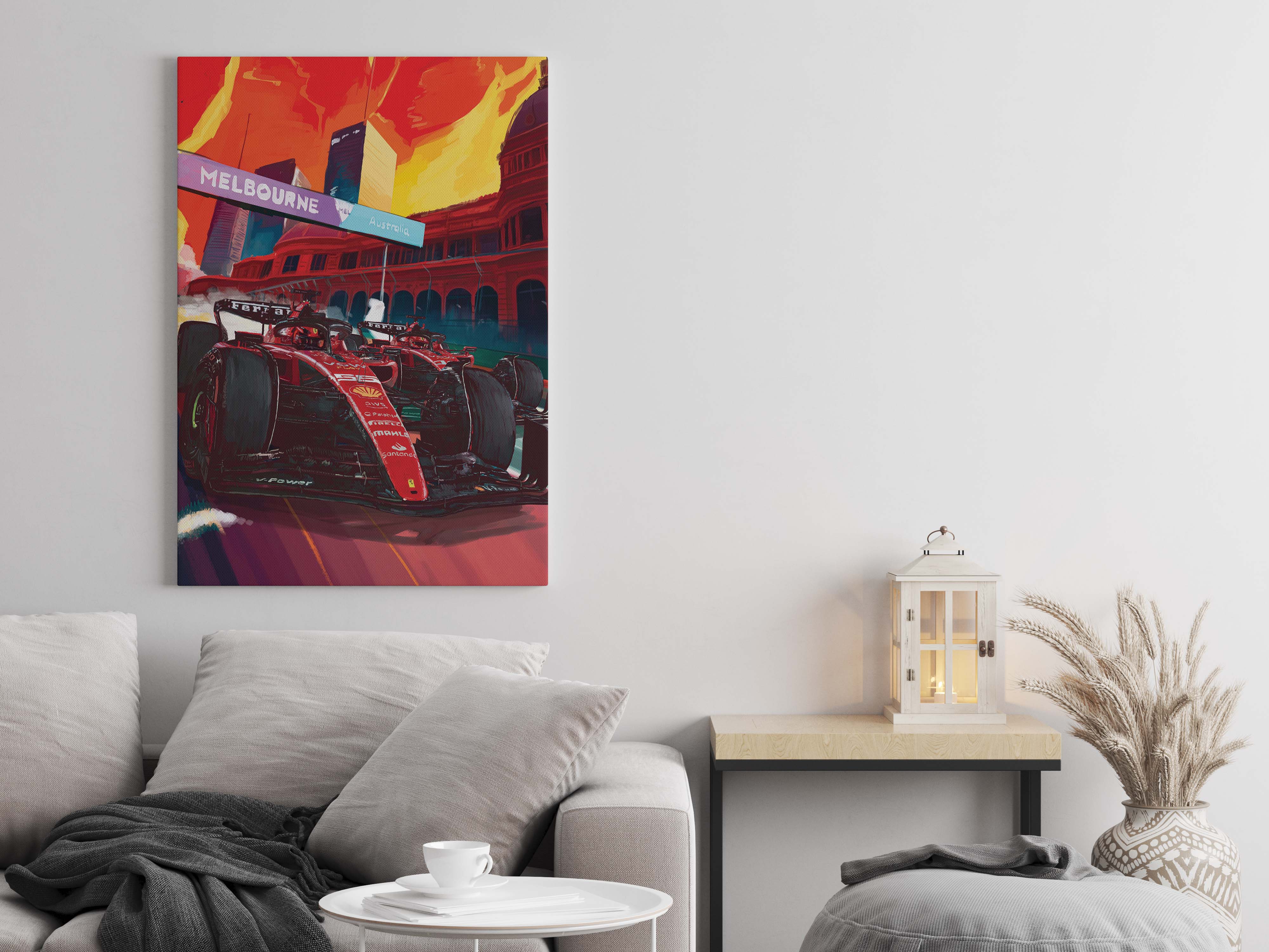 Charles Leclerc and Carlos Sainz Poster and Canvas