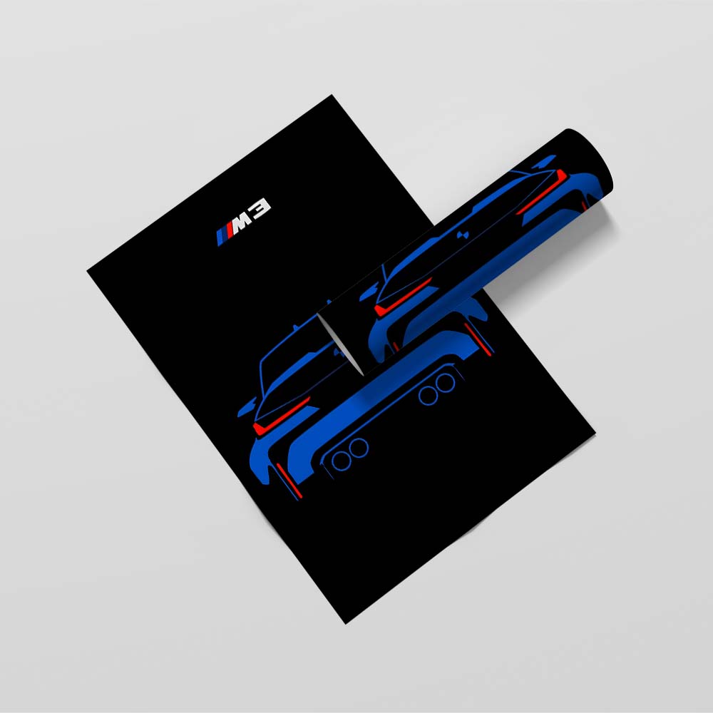 BMW M3 Art Poster