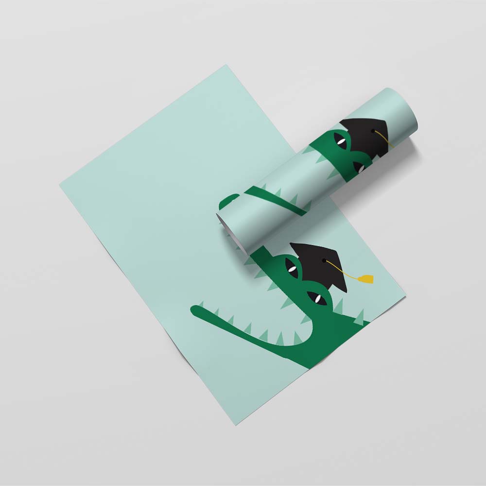 Graduated Crocodile Poster