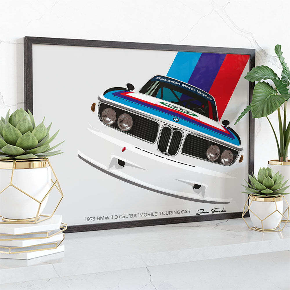 BMW 3.0 CSL BATMOBILE Poster