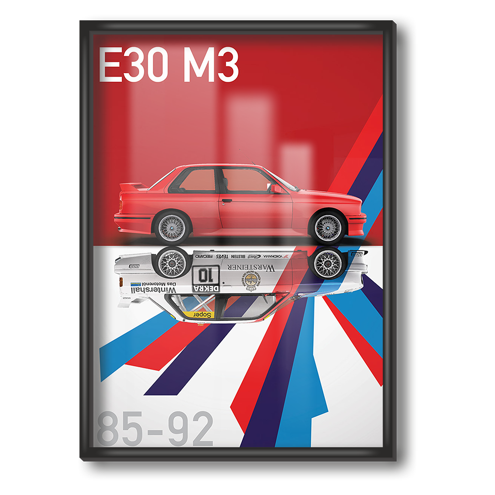 BMW E30 M3 85-92 Poster