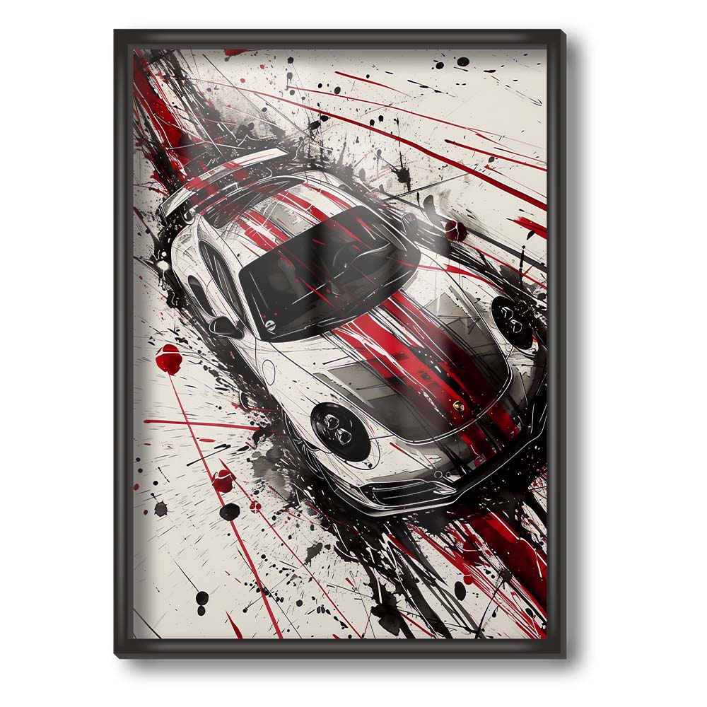 Porsche 911 GT3 RS Sketch Poster