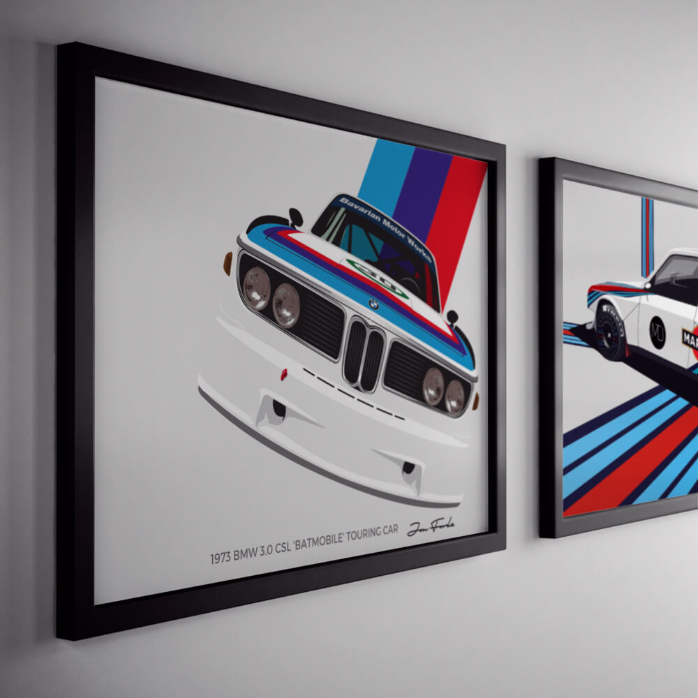 BMW 3.0 CSL BATMOBILE Poster