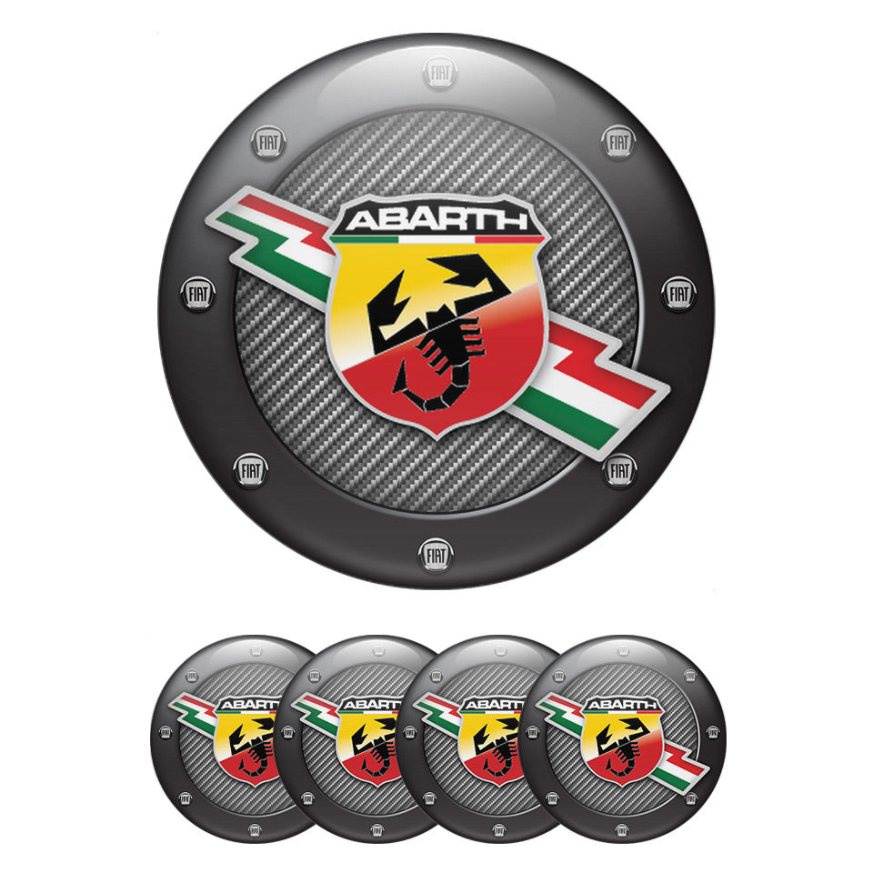 ABARTH Domed Emblems for Center Caps90