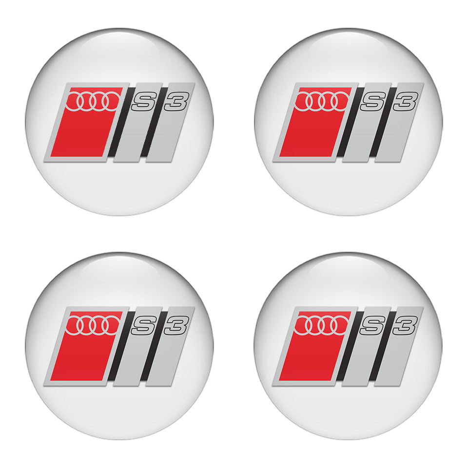 AUDI Domed Emblems for Center Caps30