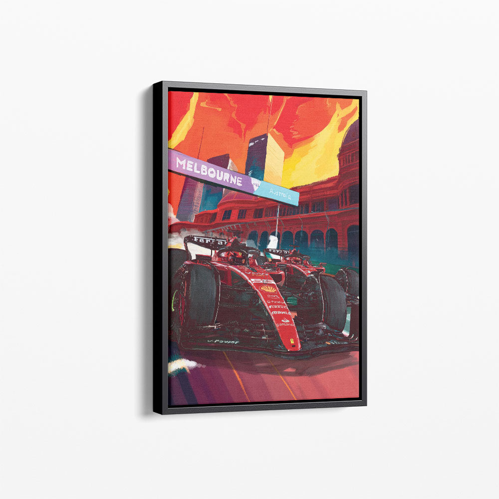 Charles Leclerc and Carlos Sainz Poster and Canvas