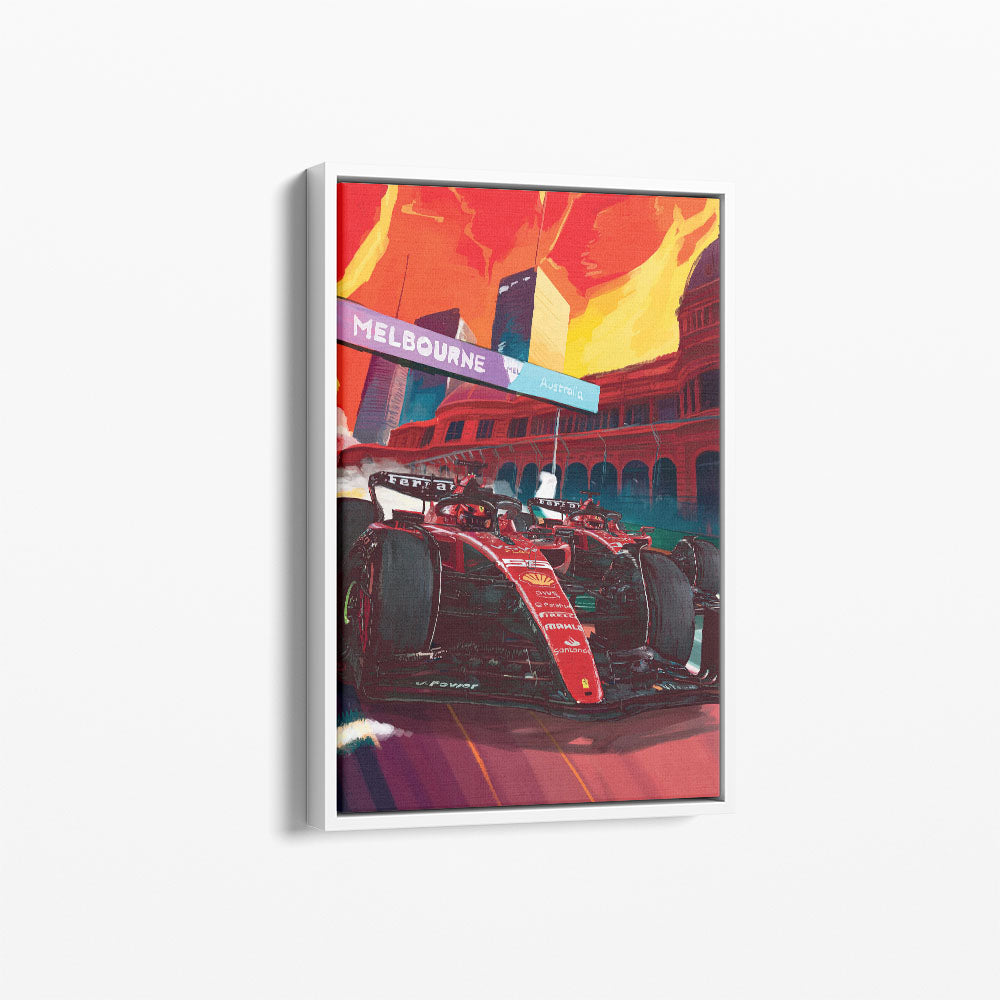 Charles Leclerc and Carlos Sainz Poster and Canvas