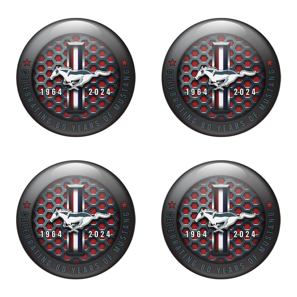 MUSTANG Domed Emblems for Center Caps3