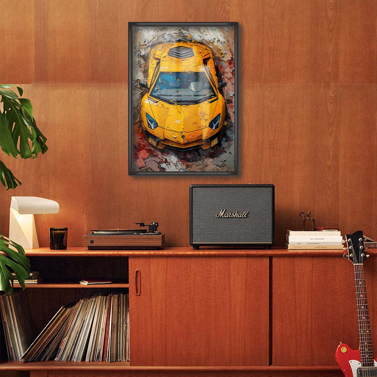 Classy Yellow Lamborghini Poster