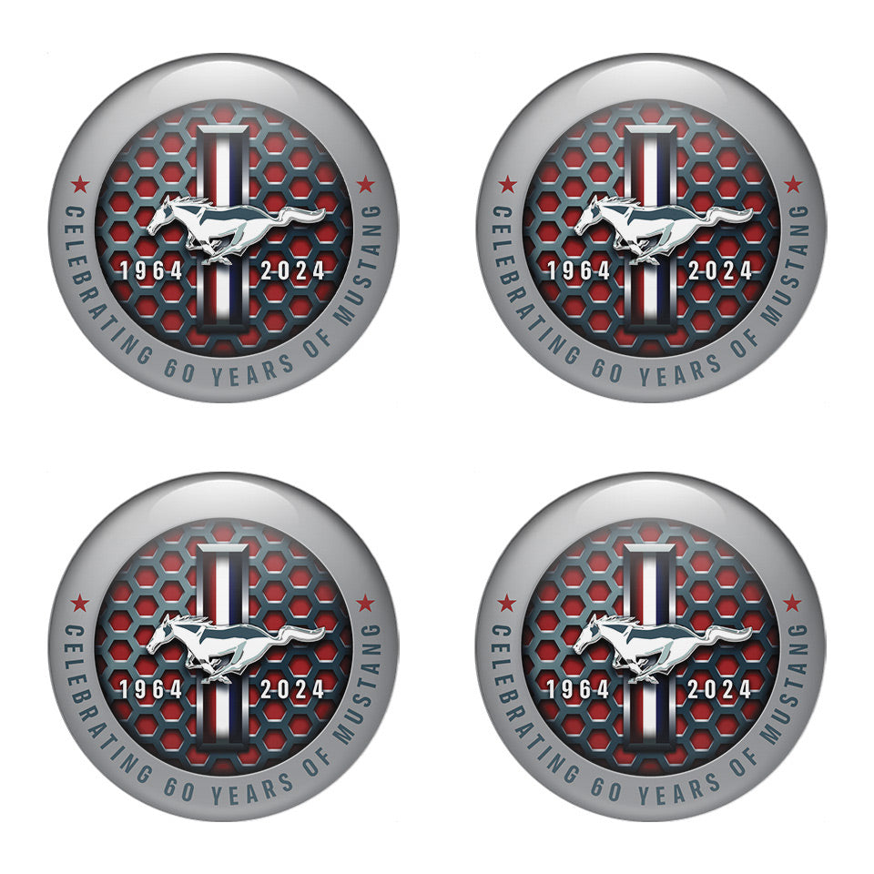 MUSTANG Domed Emblems for Center Caps