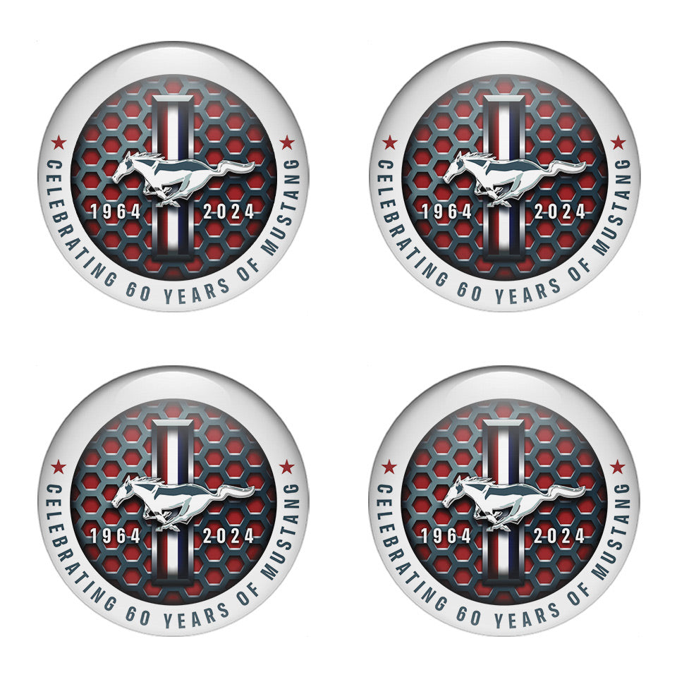 MUSTANG Domed Emblems for Center Caps