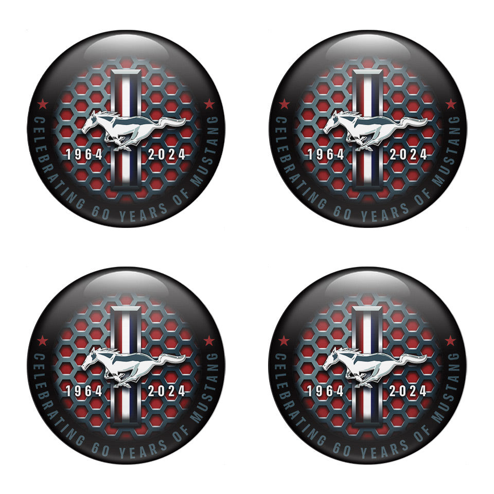 MUSTANG Emblems for Wheel Center Caps