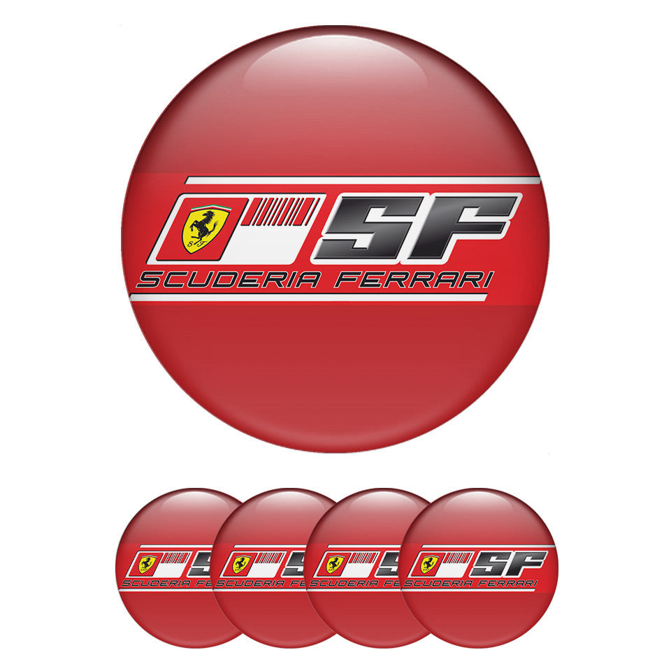 FERRARI Silicone Stickers for Wheel Center Caps