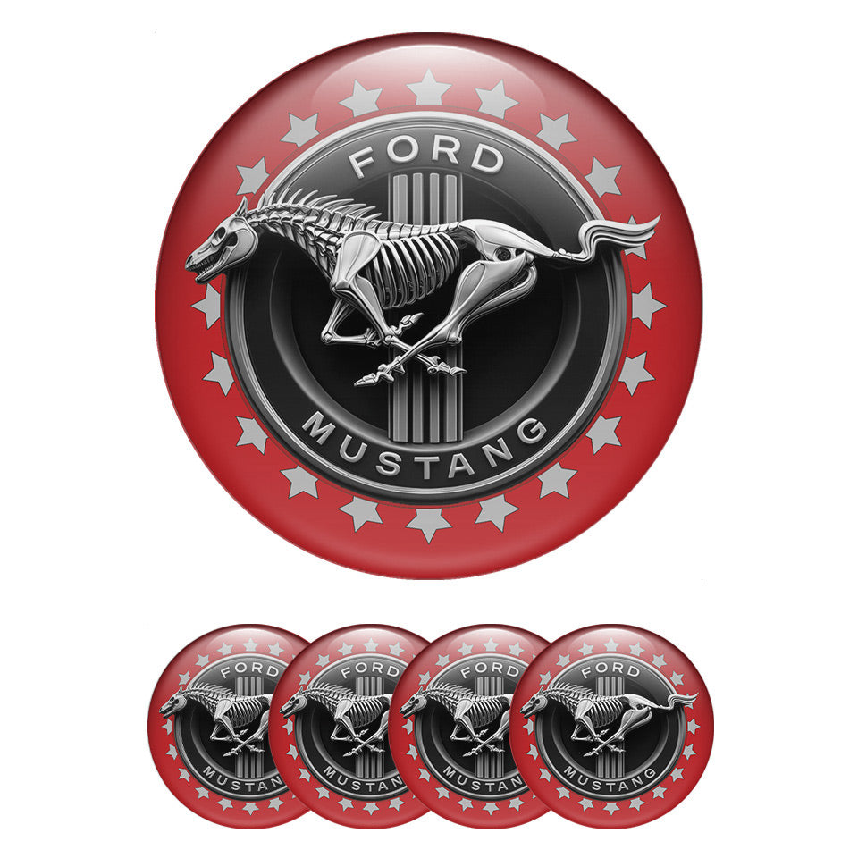 MUSTANG Domed Emblems for Center Caps