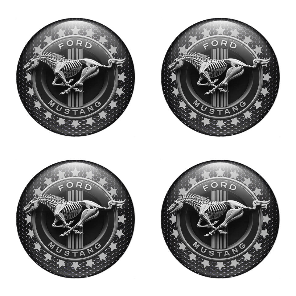 MUSTANG Domed Emblems for Center Caps