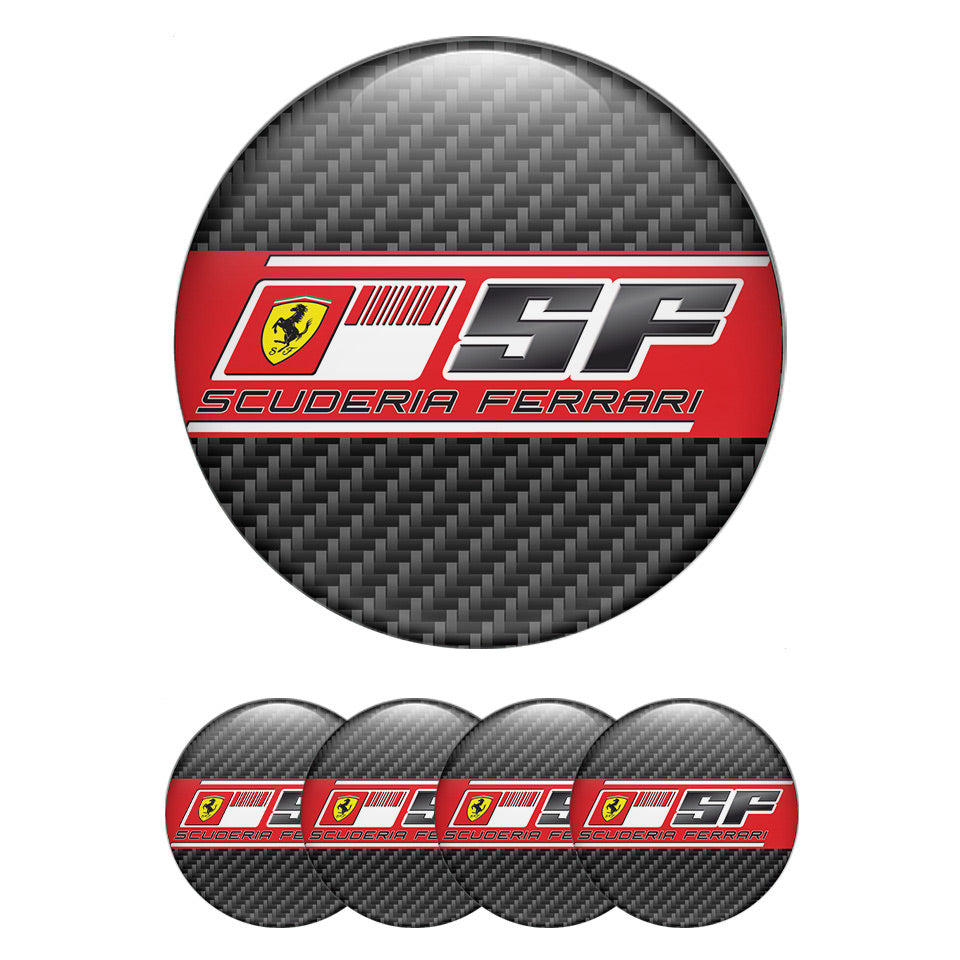 FERRARI Silicone Stickers for Wheel Center Caps