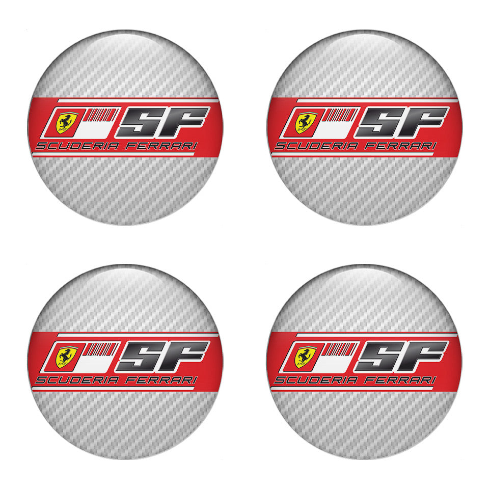 FERRARI Silicone Stickers for Wheel Center Caps