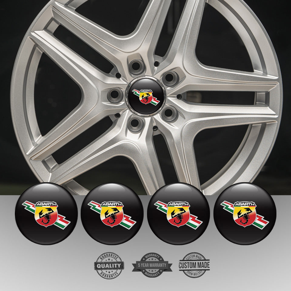 ABARTH Domed Emblems for Center Caps