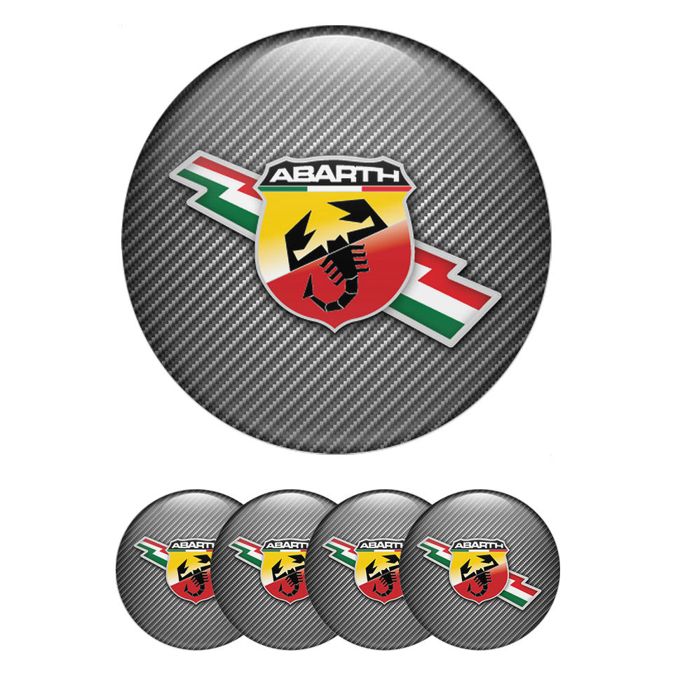 ABARTH Silicone Stickers for Wheel Center Caps