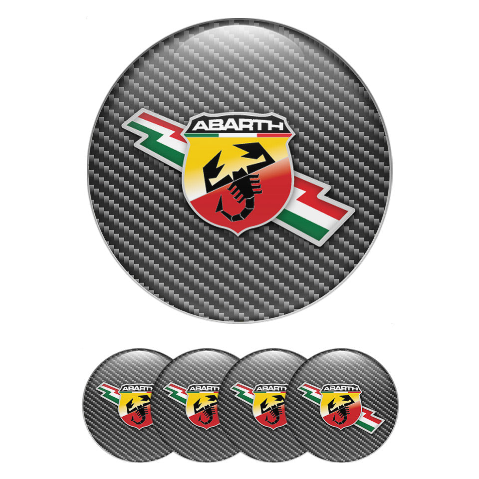 ABARTH Domed Emblems for Center Caps