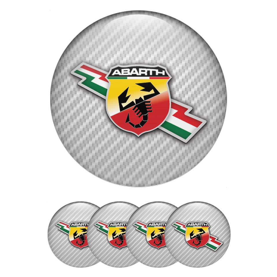 ABARTH Silicone Stickers for Wheel Center Caps