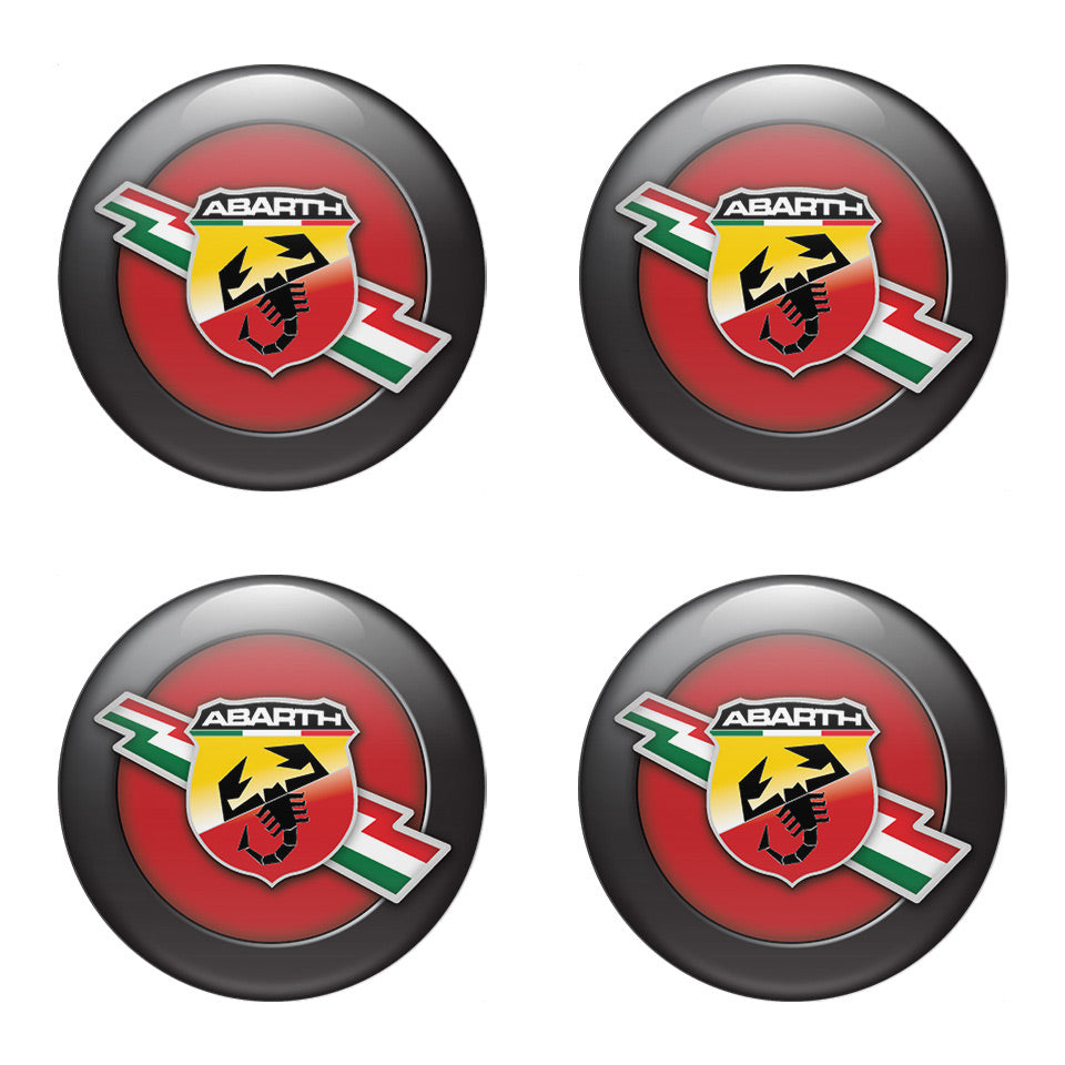 ABARTH Silicone Stickers for Wheel Center Caps