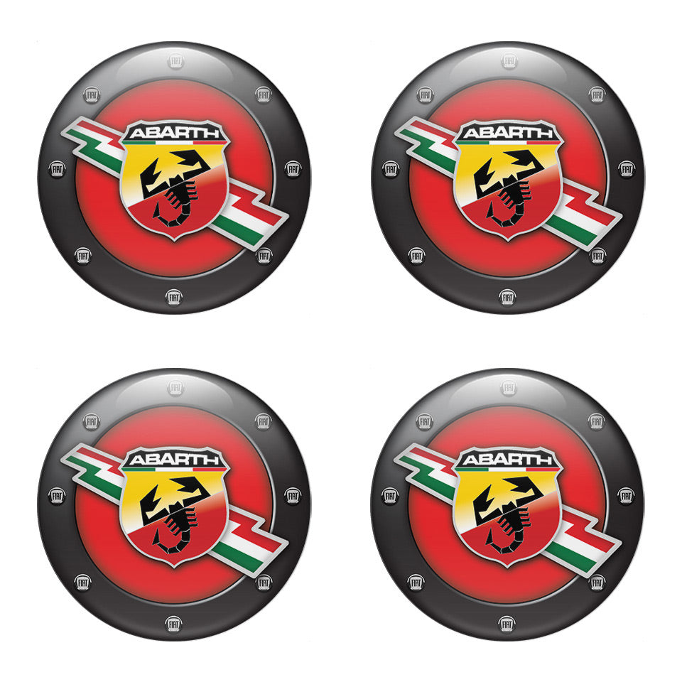 ABARTH Domed Emblems for Center Caps