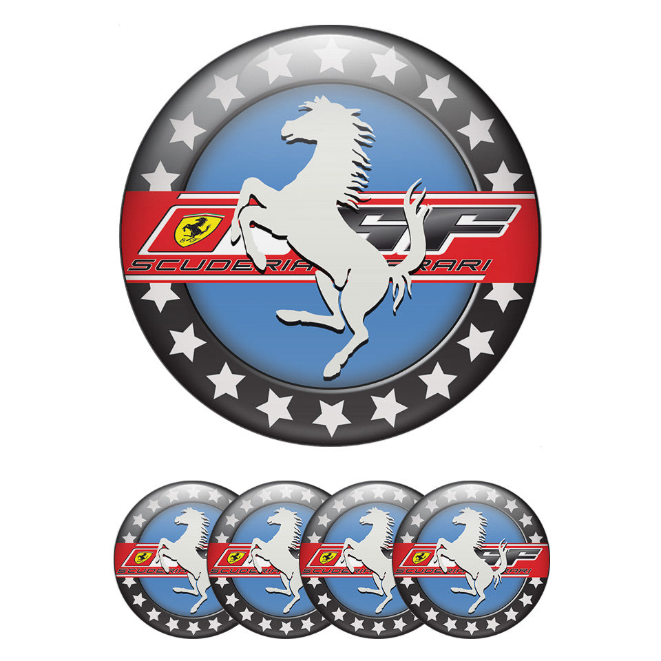 FERRARI Domed Emblems for Center Caps