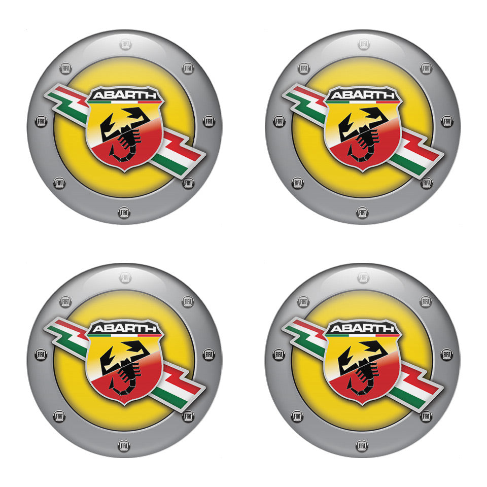 ABARTH Silicone Stickers for Wheel Center Caps