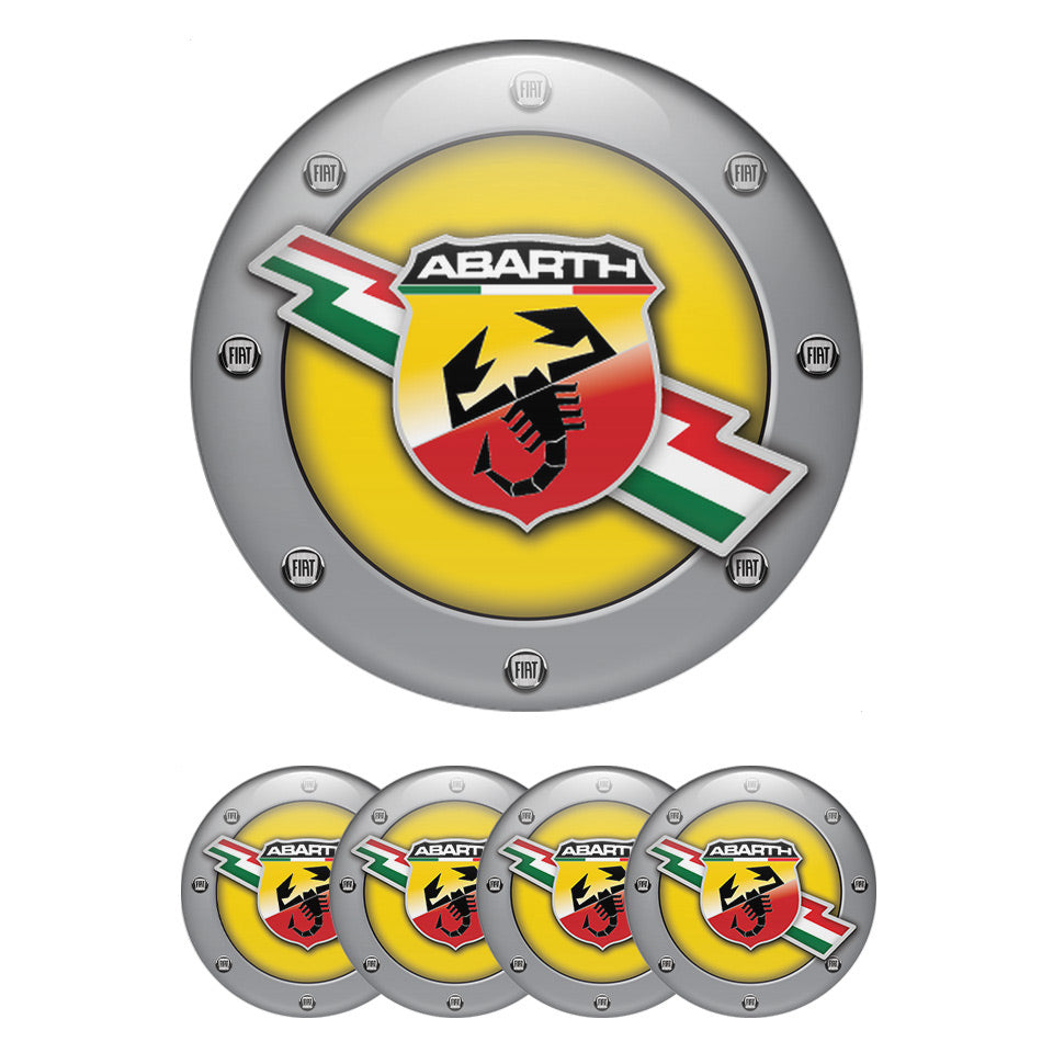 ABARTH Silicone Stickers for Wheel Center Caps