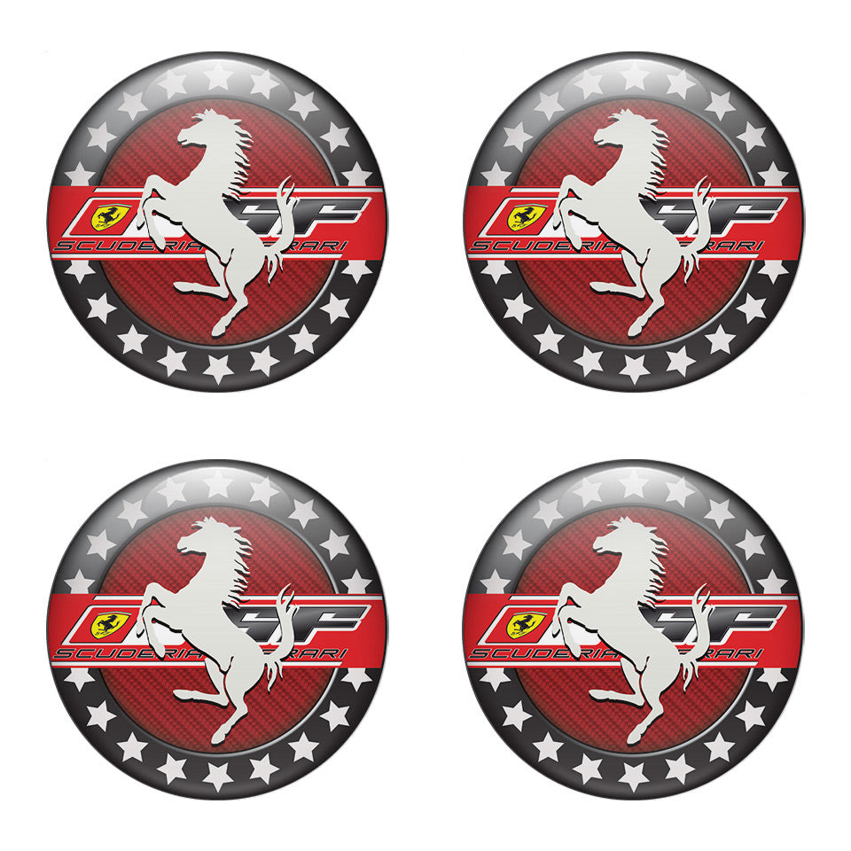 FERRARI Domed Emblems for Center Caps