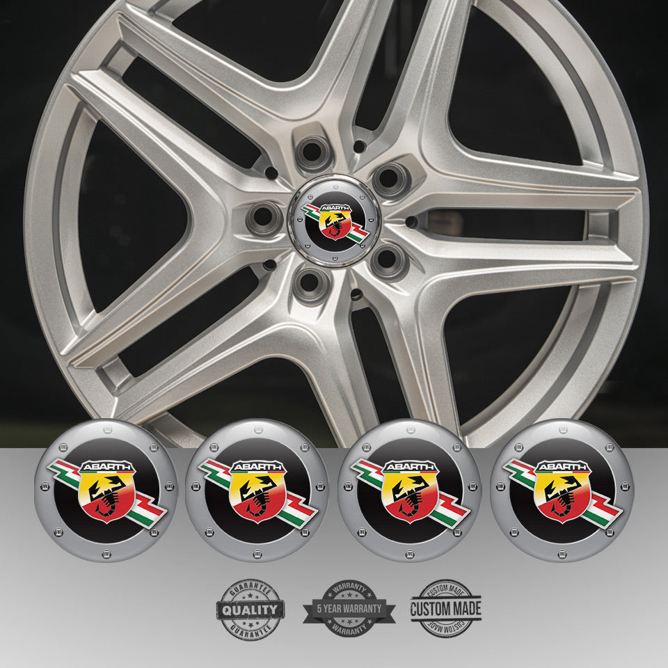 ABARTH Silicone Stickers for Wheel Center Caps