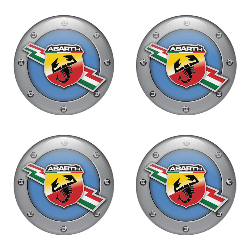 ABARTH Silicone Stickers for Wheel Center Caps