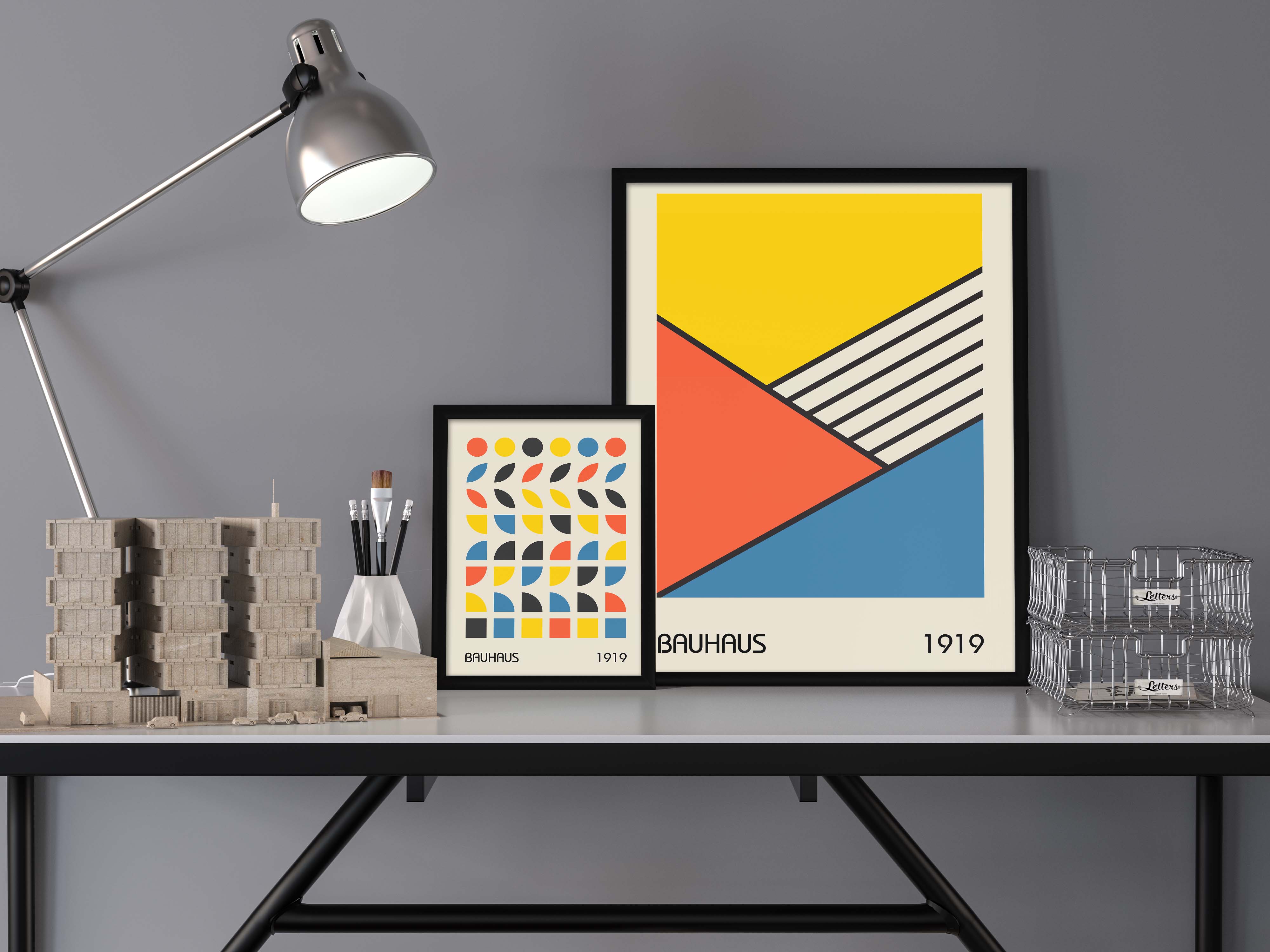 Modernist Echoes BAUHAUS Poster