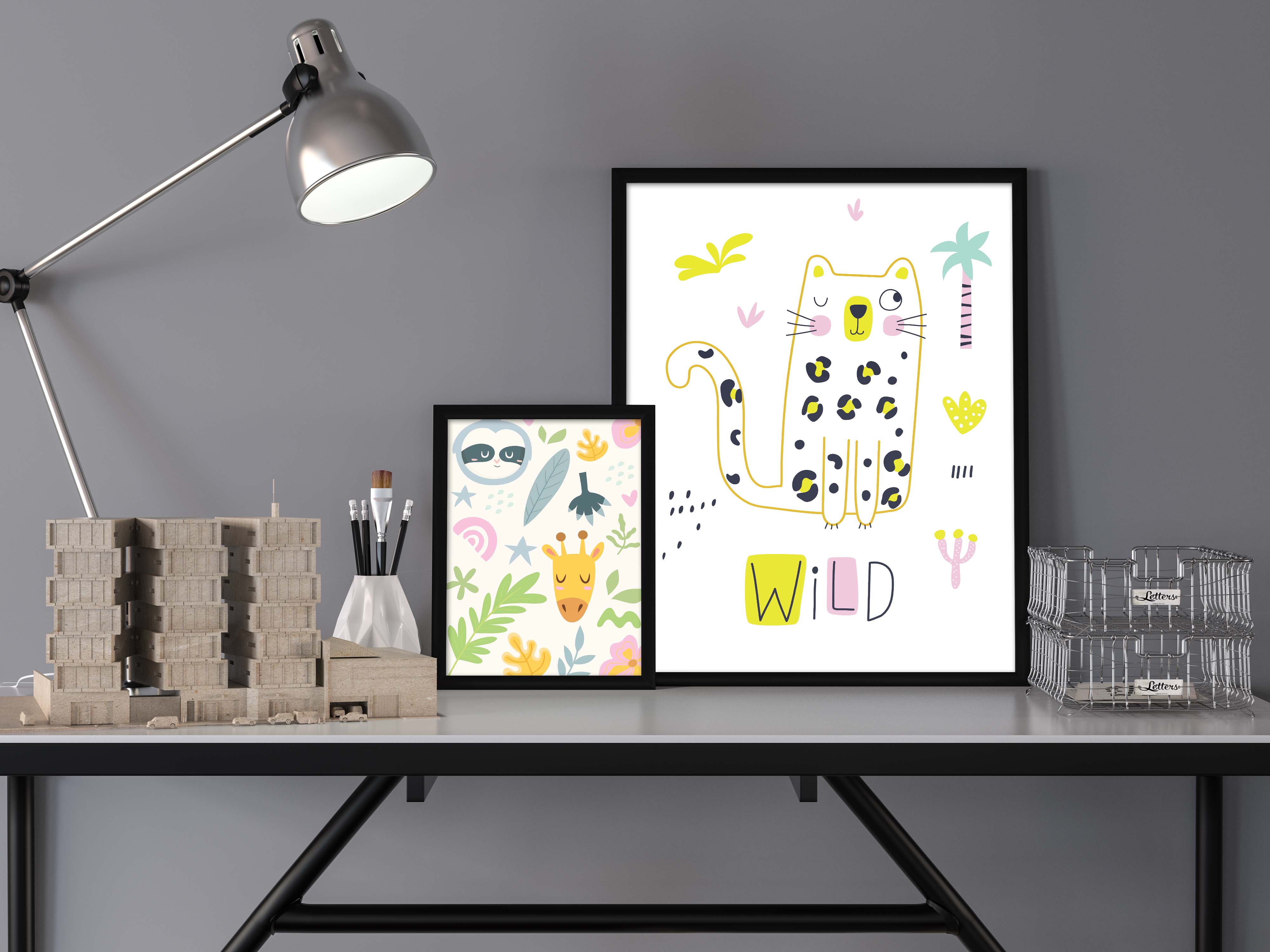 African Animals Poster