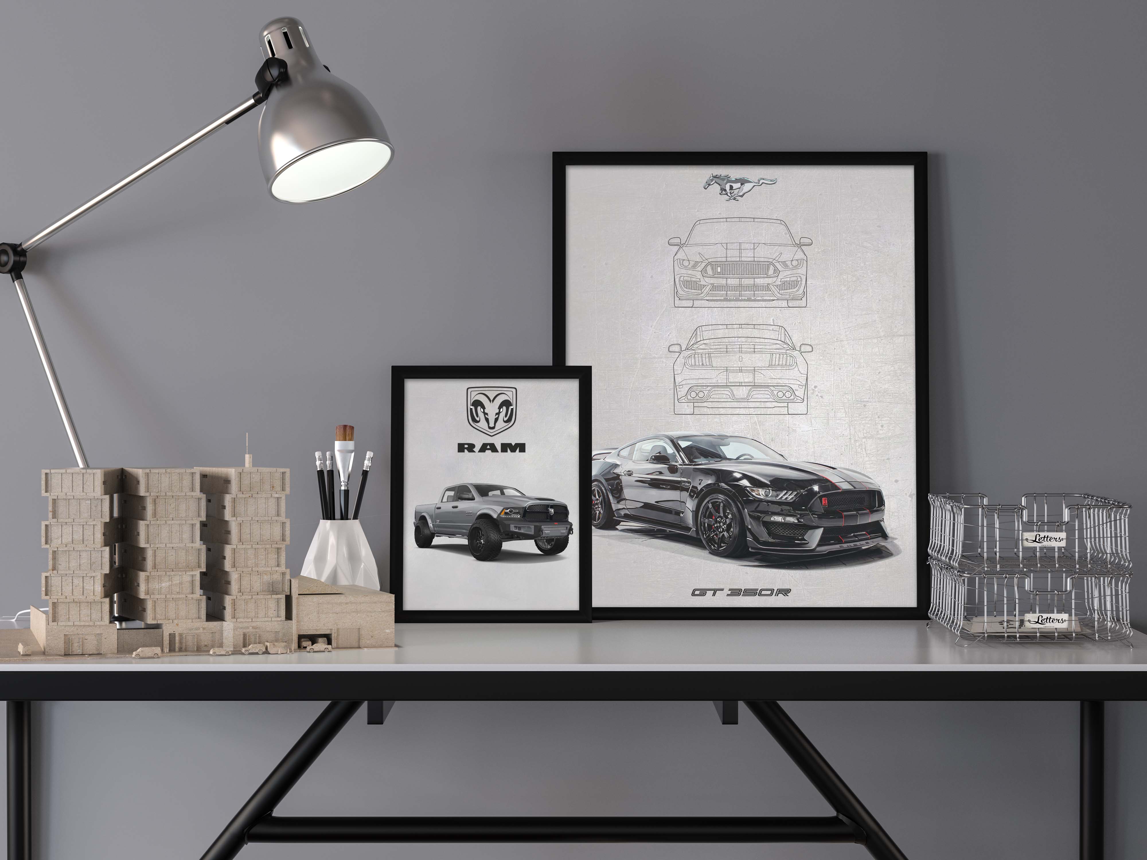 FORD MUSTANG GT 350R POSTER