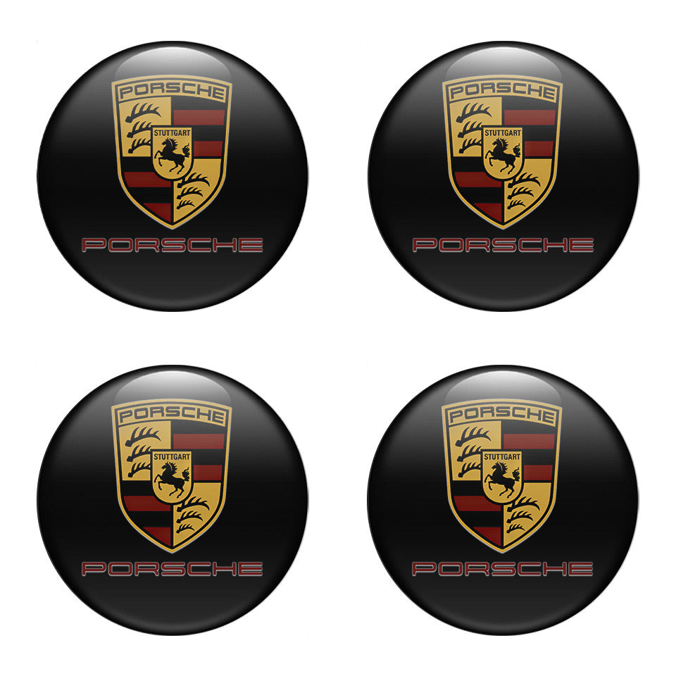 PORSCHE Domed Emblems for Center Caps15