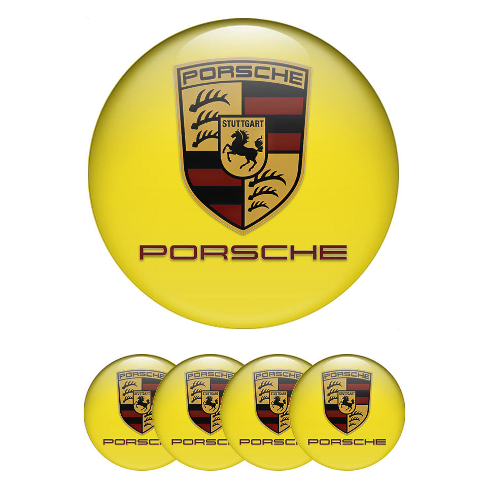 PORSCHE Domed Emblems for Center Caps18