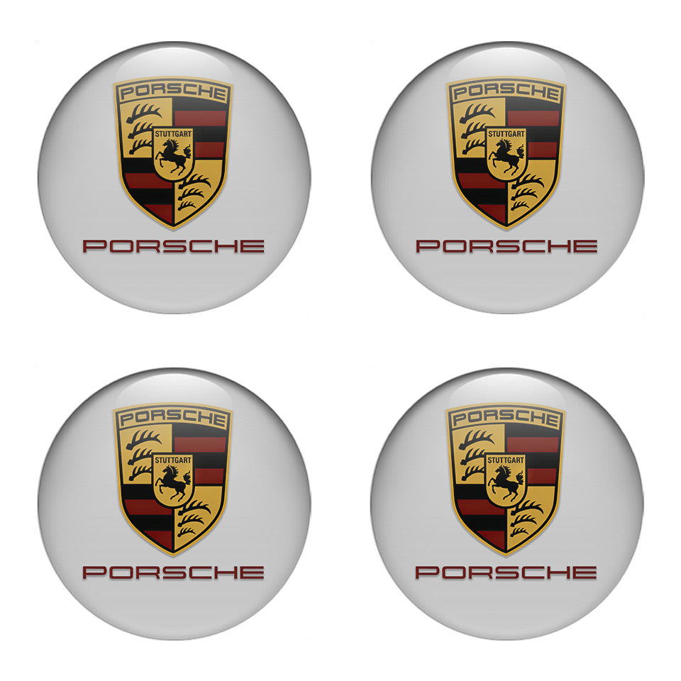 PORSCHE Domed Emblems for Center Caps33