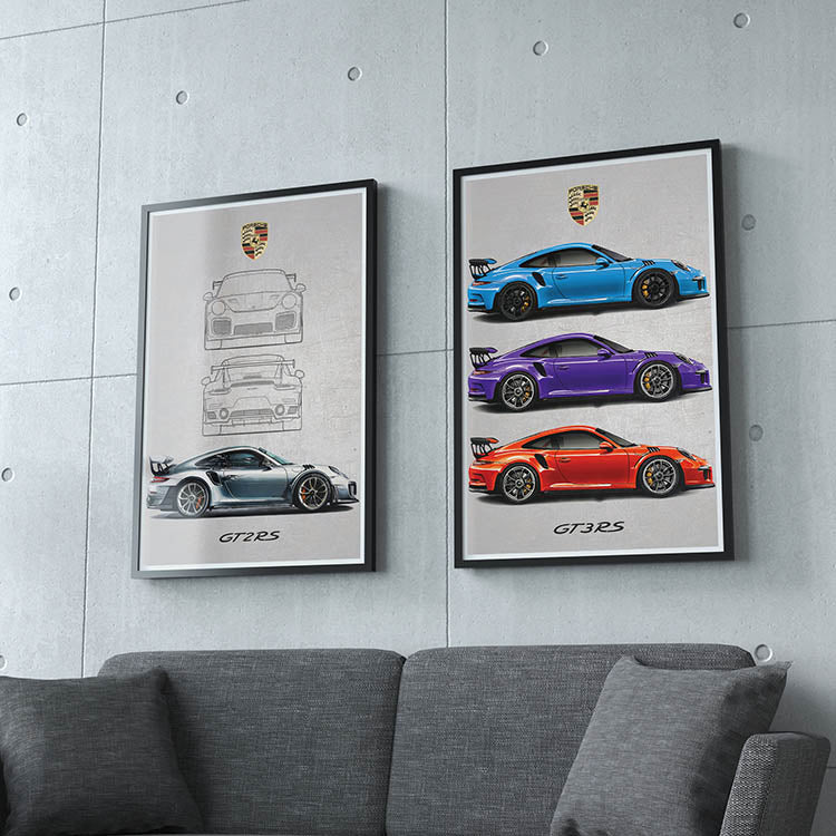 Porsche GT3 RS set Poster