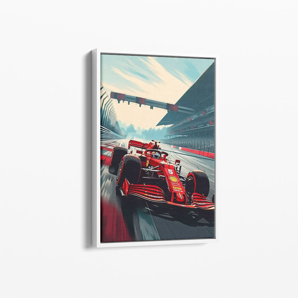 F1 Ferrari Canvas