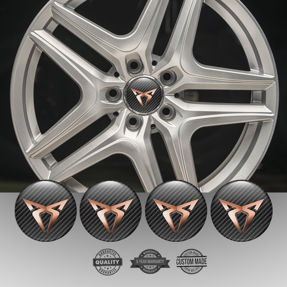 SEAT CUPRA Silicone Stickers for Wheel Center Caps