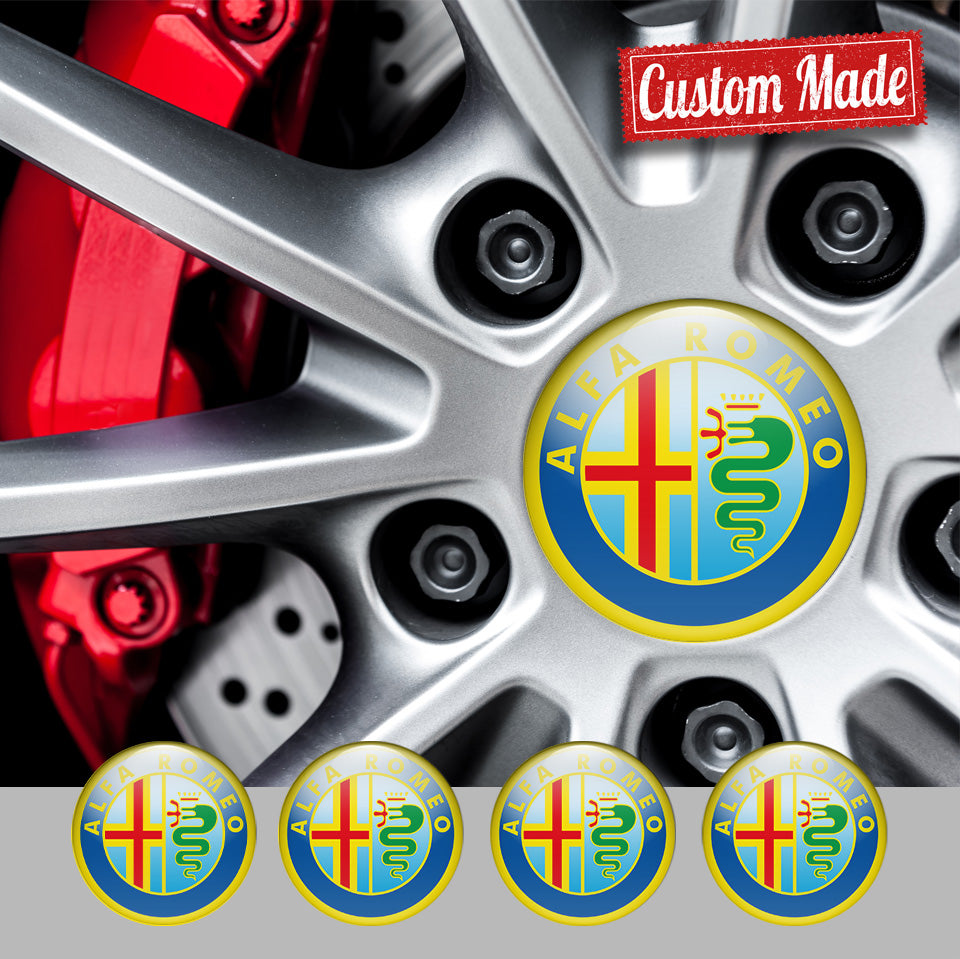 ALFA Silicone Stickers for Wheel Center Caps