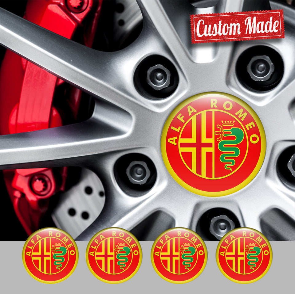 ALFA Silicone Stickers for Wheel Center Caps