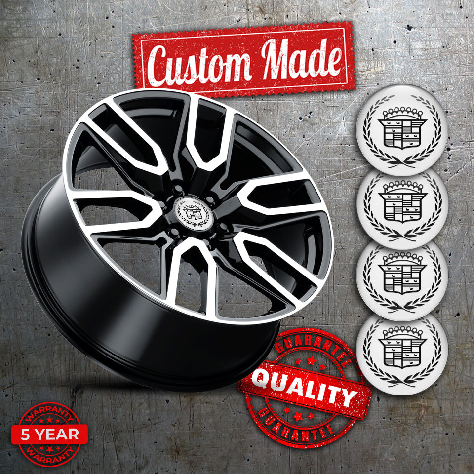 CADILAC Silicone Stickers for Wheel Center Caps