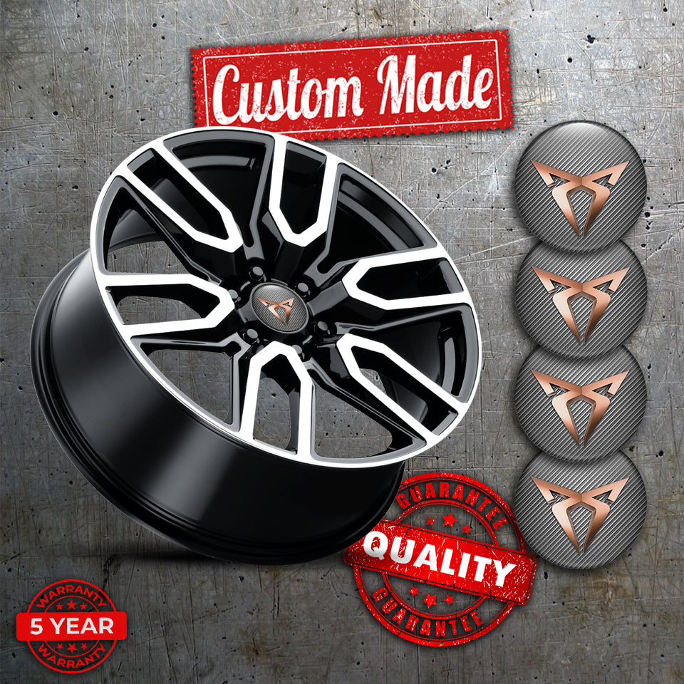 SEAT CUPRA Emblems for Wheel Center Caps